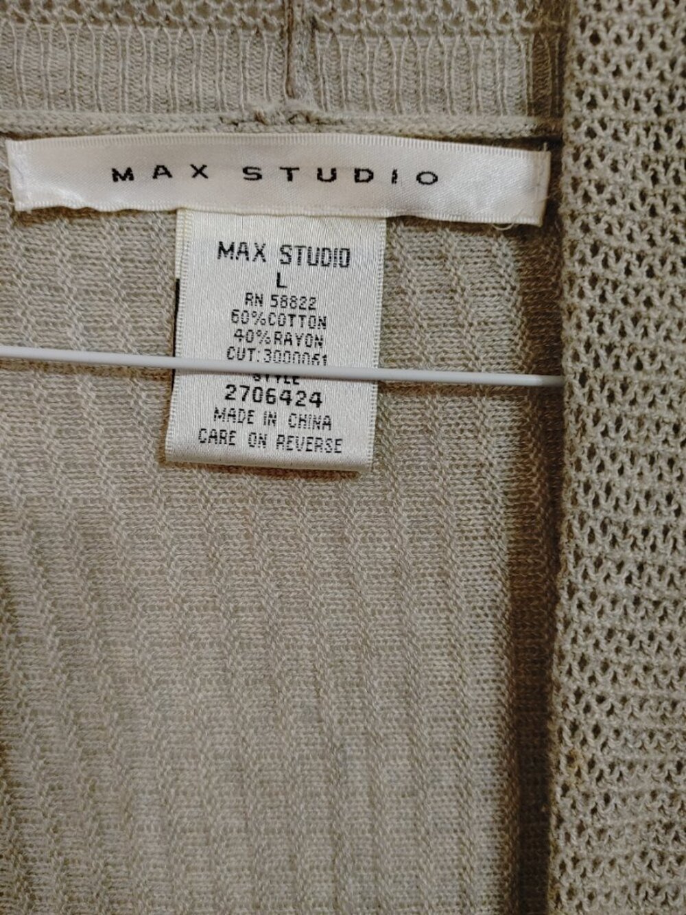 3 for $15   Size L Open Cardigan - Picture 2 of 4